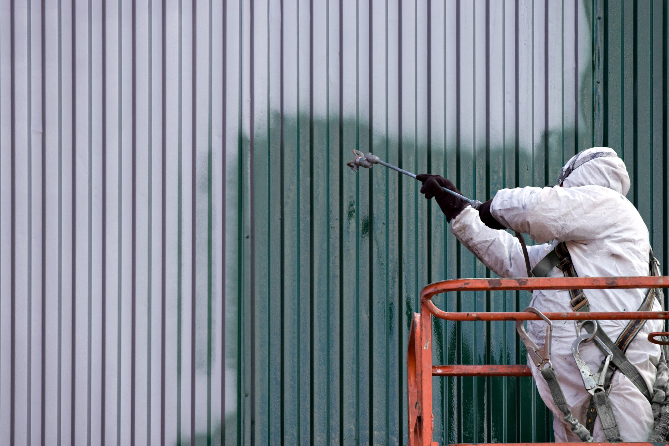 Commercial building coating and spraying